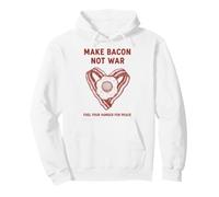 Colazione Fare Pancetta Non Guerra Fame Pace Felpa con Cappuccio