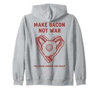 Colazione Fare Pancetta Non Guerra Fame Pace Felpa con Cappuccio