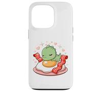 Colazione Kawaii Draghetto Dolce Uovo E Pancetta Cuore Custodia per iPhone 13 Pro