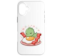 Colazione Kawaii Draghetto Dolce Uovo E Pancetta Cuore Custodia per iPhone 16 Plus
