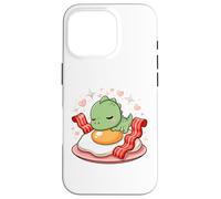 Colazione Kawaii Draghetto Dolce Uovo E Pancetta Cuore Custodia per iPhone 16 Pro