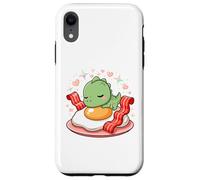 Colazione Kawaii Draghetto Dolce Uovo E Pancetta Cuore Custodia per iPhone XR