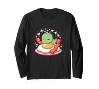 Colazione Kawaii Draghetto Dolce Uovo E Pancetta Cuore Maglia a Manica