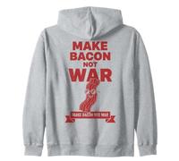 Colazione Prepara Il Bacon Non la Guerra Brunch caffè Cibo Felpa con Cappuccio