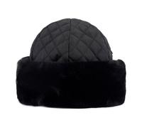 COLBACCO NERO ZARINA CON BORDO IN ECOPELLICCIA