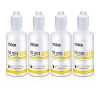 COLBOR Kit liquido per macchina del fumo 4 pezzi, 60 ML*4 liquido di nebbia ad alta densità a base di glicerina vegetale inodore per macchina del fumo COLBOR CF5