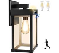 COLBOR Lampade Solari a LED da Esterno, Faretto LED Moderno con Sensore di Movimento 3 Modalità IP65 Impermeabile Lampada con Lampadine per Giardino Patio Garage, Faretto-LED-Esterno-Solare-Lampada