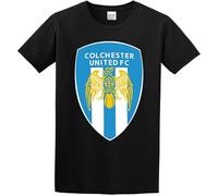 Colchester United Nerdy T-Shirt Graphic Top Printed Shirt for Mens Black L