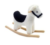 Colcolo 1/12 Casa delle Bambole in Miniatura Cavallo a Dondolo Figura Decorazione per Festival Scultura Asilo Nido Giocattolo Accessorio Mini Carino Cavallo a, Bianco