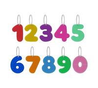 Colcolo 10 Pezzi di Giocattoli Sensoriali con Numeri, Da Appendere, Originali, Portatili, Testurizzati, Ideali Come Regali, Bomboniere per Feste a Tema Aereo.