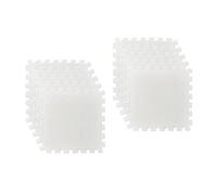 Colcolo 10 pezzi tappetino puzzle quadrato, piastrelle per pavimenti puzzle tappetino da gioco peluche piastrelle tappeto ad incastro per la decorazione del, Beige