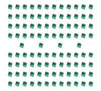 Colcolo 100 pezzi di dadi in acrilico, cubi, blocchi da costruzione, 0,39 pollici, giocattolo impilabile fai da te, giocattoli per l'allenamento, Verde