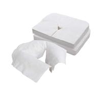 Colcolo 100 pezzi federa monouso copricuscino monouso per il viso per salone di bellezza cuscino per la testa del letto per letti SPA tavoli da massaggio, Y Shape