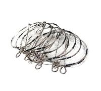 Colcolo 10x Trappola per Granchi, Trappola per Esche da Pesca Portatile Pieghevole 6 Anelli Cattura in Acciaio Strumento per Granchi, per Piccolo Pesce Granchio Aragosta Gamberia