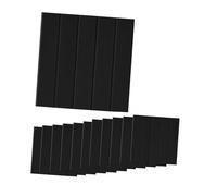 Colcolo 12 adesivi per piastrelle, pannelli acustici, pratici pannelli fonoassorbenti moderni e multifunzionali, adesivi murali per studio di pianoforte, Nero