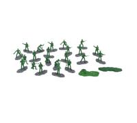 Colcolo 18 Soldatini, Diorami in Scala 1/35, Regali di Compleanno per Bambini, Miniature per Tavolo da Sabbia, Scene Fai da Te nella Sabbia, Verde
