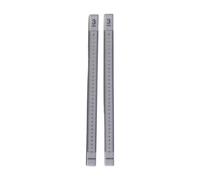 Colcolo 2 Pezzi, Guide per mattarello, Barra di livellamento, Strisce di misurazione antiaderenti da 40 cm, righelli per glassare Biscotti, Pasta frolla, 3mm