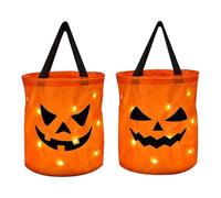 Colcolo 2 Sacchetti a Forma di Zucca di Halloween con Luce, Multiuso, per "", Ideali Come Regalo per Matrimoni E Halloween.