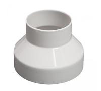 Colcolo 2X Raccordi di Aumento del Riduttore del Condotto Connettore per Tubo Havc da 4 "a 3" per Alberghiero Bianco Resistente