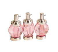 Colcolo 3 Pezzi Bottiglia Profumo Miniatura Accessori Dollhouse Modelli in Lega E Vetro Dettagli Realistici Adatti a Micro Paesaggio Scena Camera Regalo Bambi, Argento