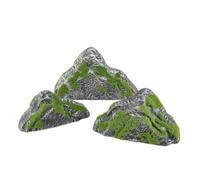 Colcolo 3 Pezzi Pie Finte di Muschio Realistico, Pietra Paesaggistica Artificiale, Realistica, Decorazione, per Paesaggi in Miniatura, Giardino, Modellisti