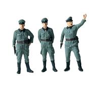 Colcolo 3X Modelli di Soldati in 1:72, Set di Giocattoli da Collezione, Modelli di Ufficiali Tedeschi, Miniature per Scene in Miniatura