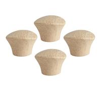 Colcolo 4 Pomelli per Coperchi Avvitabili, Resistenti, Ergonomici, Sostitutivi per Pentole, Padelle E Padelle, Legna