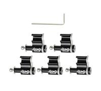 Colcolo 5Pcs Fermacavi per Bicicletta in Lega di Alluminio Clip per Alloggiamento del Cavo del Morsetti Guida per Tubo Flessibile per Cavo della Bicicle, Nero
