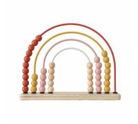 Colcolo Abaco Aritmetico Educativo Giocattolo Calcolo Bambini Contatore Arcobaleno in Legno Sviluppo Abilità Motrici Adatto per Apprendimento Scuola Casa, Arcobaleno Rosa