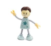 Colcolo Action Figure per Gioco di Ruolo Bambola Articolata Pupazzo in Legno Personaggio Snodabile con Arti Flessibili E Giunti Resistenti Adatta a Animazione, Gray Blue, Plastic Boy