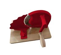 Colcolo Affettatrice per Pane Artigianale con Spessore Regolabile, Facile Da Pulire, Manovella Manuale, Ideale per Affettare Il Pane Tostato, Rosso