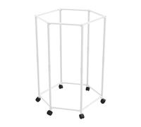 Colcolo Appendiabiti da parete, organizer per cesto della biancheria, porta abiti da ufficio e da bagno, grande capacità, Bianco