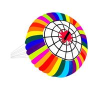 Colcolo Aquilone parafoil Arcobaleno, Aquilone a Linea Singola, Facile da Far Volare, Senza Scheletro, 98 Pollici di Diametro, per Il Kitesurf