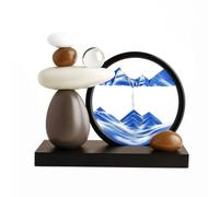 Colcolo Artwork Lampada da Tavolo Dinamica Arte di Sabbia Cornice Rotonda Base Elegante Materiale Ceramica Vetro Plastica con, color to 4, style to 4