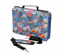 Colcolo Astuccio Portamatite con Cerniera Astuccio Custodia Organizer Valigetta 288 Scomparti per Matite E Pennarelli con Protezione Elastica Tessuto, Blue