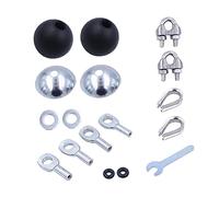 Colcolo Attacchi di Puleggia per Cavo per, Fitness Puleggia Cavo Palla Cavo Cavo Macchina Accessori, Accessori per Cavi in , 17 Pezzi