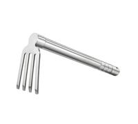 Colcolo Attrezzo da Giardino Compatto in Acciaio Inox Durevole Zappetta Manuale con Testa in Metallo Adatto a tutti i Tipi di Terreno per Aiuole Rialzate, 38.5CM, Stile A