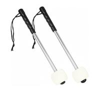 Colcolo Bacchetta per Grancassa Mazzuolo Percussione Battente in Feltro Asta Acciaio Inox Grip Antiscivolo Cinghia Integrata Controllo Stabile per Grancasse