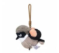 Colcolo Bambola Peluche Uccello Morbida E Soffice con Base Pesante Superficie Ricamata Peluche Resistente Adatta a Bambini Cameretta Come Regalo Compleanno, Shrike W Lanyard