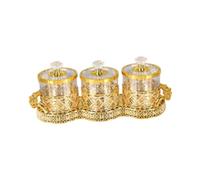 Colcolo Barattolo per Alimenti, Contenitore Ermetico per Alimenti, per Tè con Coperchio per Chicchi di Caffè, Feste, 39x12x14.5 Cm