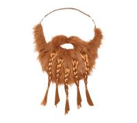 Colcolo Barba Finta, Cinturino per Il Mento Intrecciato, per Uomo E Donna, Carnevale, Festa in Maschera, cinque trecce
