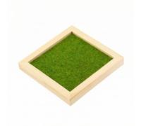 Colcolo Base Paesaggio Miniatura Base Diorama Piattaforma Espositiva Supporto Modello in Legno Schiuma Prato Realistico Uniforme Dettagli Chiari Adatta per, Base Per Diorama A - 15x15cm
