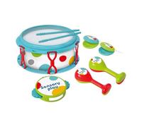 Colcolo Batteria, Strumento Musicale, Regalo di Compleanno, Educazione della Prima Infanzia, Compatto, Portatile, Coordinazione, Interazione, Tamburello, Blu