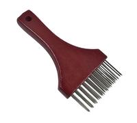 Colcolo Batticarne, Un Utensile Da Cucina Compatto E Robusto con Manico in Legno E Punte in Acciaio Inox per Bistecche, Manzo, Pollo E, Rosso