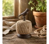 Colcolo Bird Rope Organizer Portaspago Uccello Supporto Bobina Dispenser Spago Sede Forbici Struttura Pesante Fascino d'Epoca Adatto per Hobby Creativi Cucina, Bird Twine Rack 8167