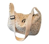 Colcolo Borsa a tracolla da donna, ideale per, lo shopping, i picnic, i viaggi e il lavoro, Bianco