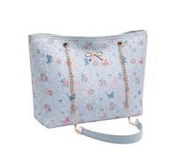 Colcolo Borsa tote da donna, leggera, da portare sotto il braccio per lo shopping e accessori per le vacanze, Blu