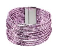 Colcolo Bracciale da Donna, Bracciale Avvolgente, Regalo, Outfit Premium, Accessori, alla Moda, Versatile, Resistente, Elegante, Multistrato, Viola