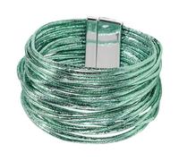 Colcolo Bracciale da Donna, Bracciale Avvolgente, Regalo, Outfit Premium, Accessori, alla Moda, Versatile, Resistente, Elegante, Multistrato, Verde