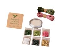 Colcolo Bracciale in Perline Fatto a Mano Kit Bracciale Gioielli Perline Corde con Utensile Dedicato Guida per Infilare E di, Kit Per Braccialetto Fai-da-te Con Design A Forma Di Colibrì